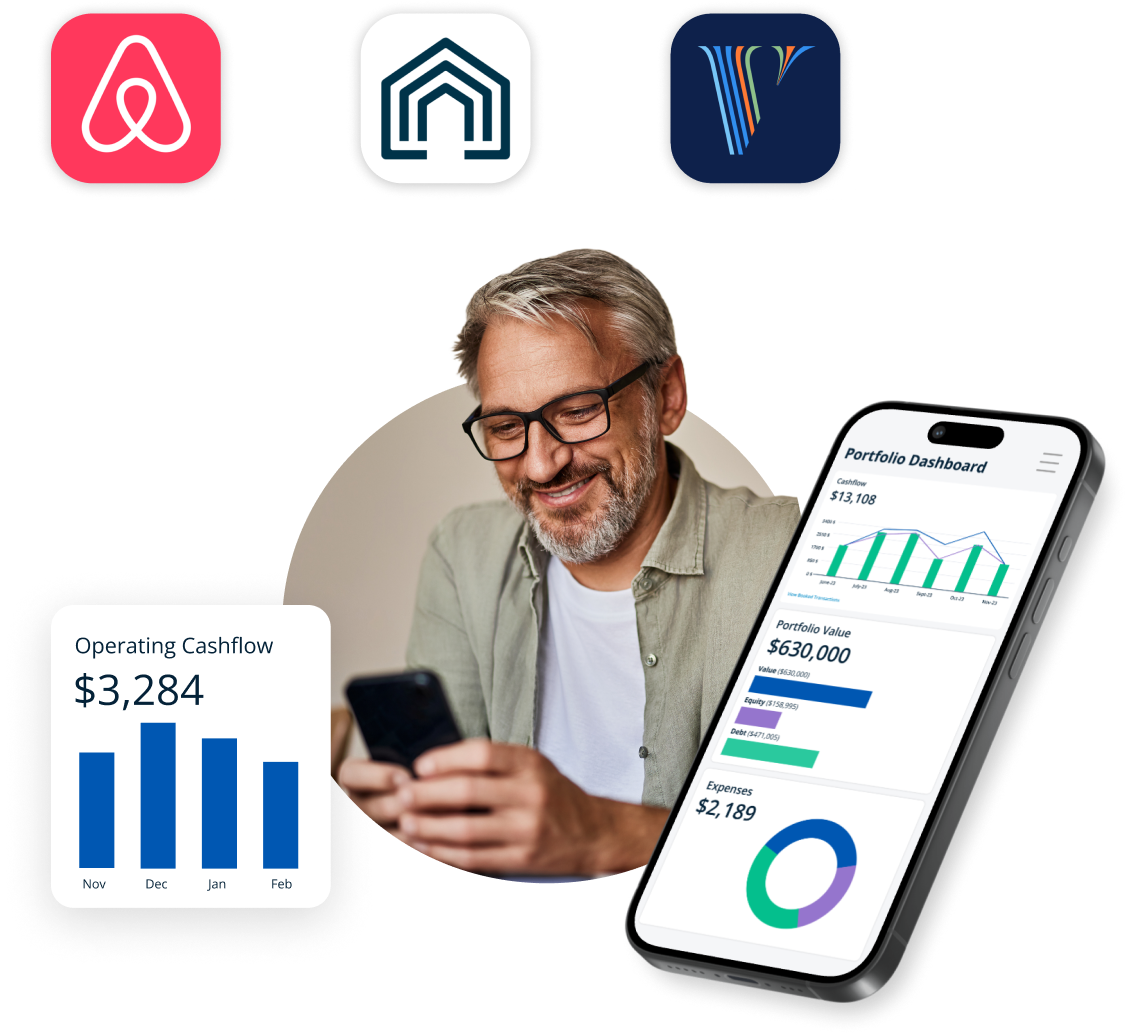 Short term rental accounting for multiple properties